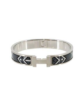 Hermes Clic HH Bandana Bangle Grand Classic Silver Bracelet